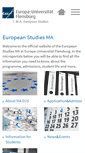 Mobile Screenshot of europeanstudies.info